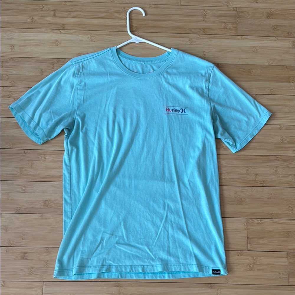 Hurley Men's Blue green T-Shirt